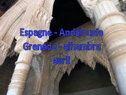 Espagne Andalousie Grenade Alhambra 04/2014